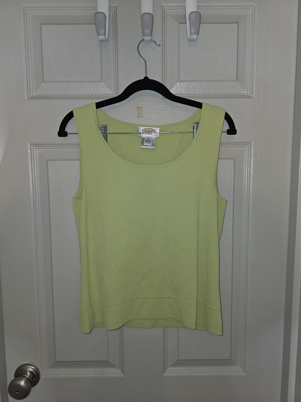 Talbots Light Lime Green Scoop Neck Tank Top